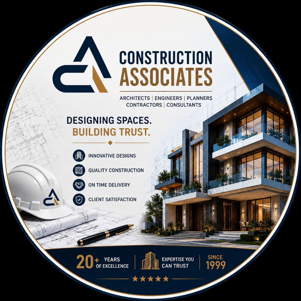 Construction Associates Official Emblem Badge
